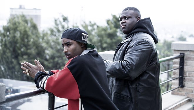 Marcc Rose as Tupac Shakur and Wavyy Jonez as Christopher "Biggie" Wallace in 'Unsolved.'
