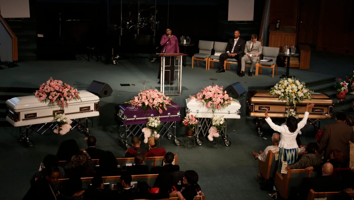 Community grieves at funeral for 4 Dearborn Heights siblings