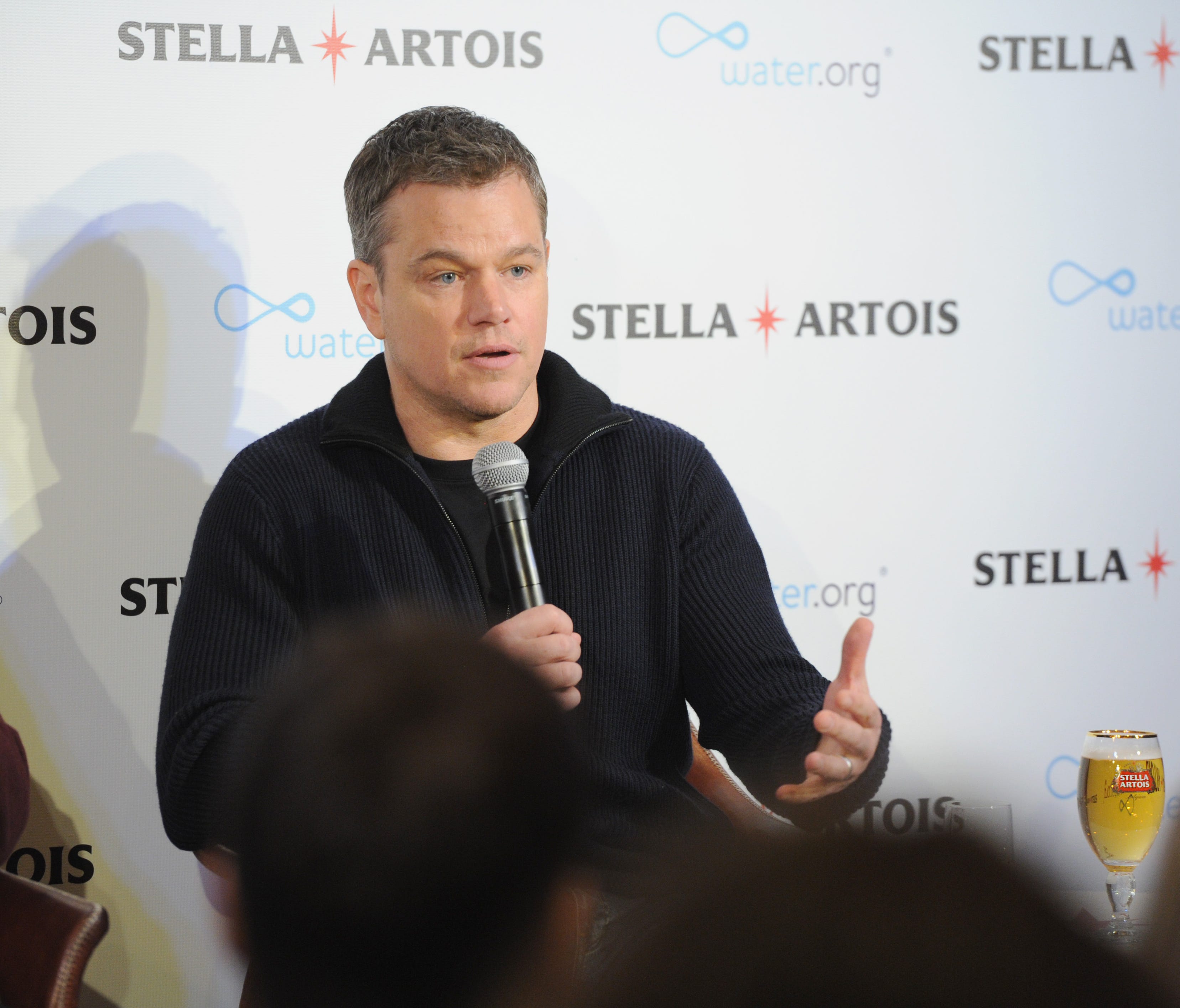 Matt Damon, co-founder of Water.org, in New York on Jan. 16, 2018, asking Americans to help end the global water crisis.
