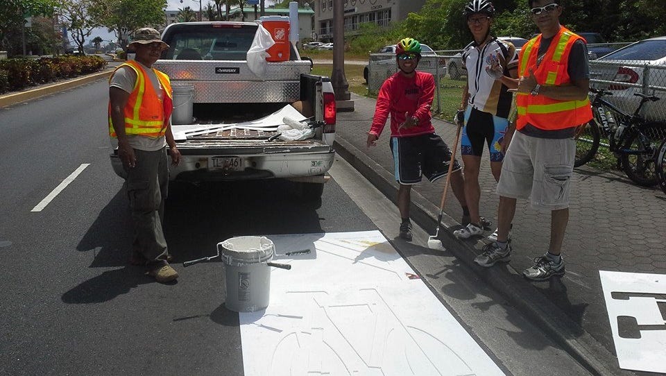 Bike lanes in Guam have a number of benefits
