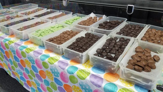 An assortment of different chocolate options are available at the temporary Fun Factory Sweet Shoppe Easter pop-up shop at 405 S. Central Ave. in Marshfield.
