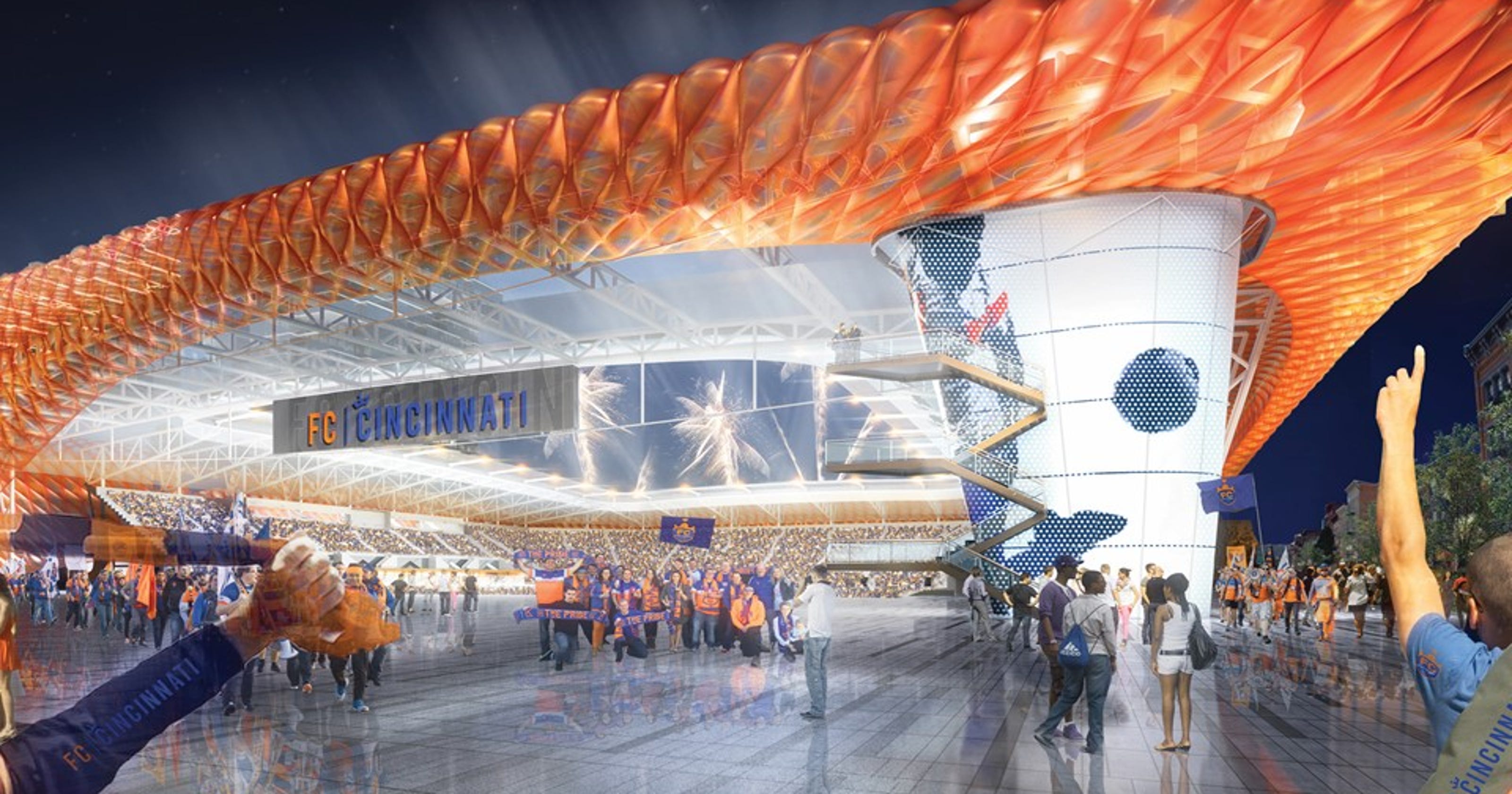 Fc Cincinnati Unveils Stadium Design Emphasizes Newport