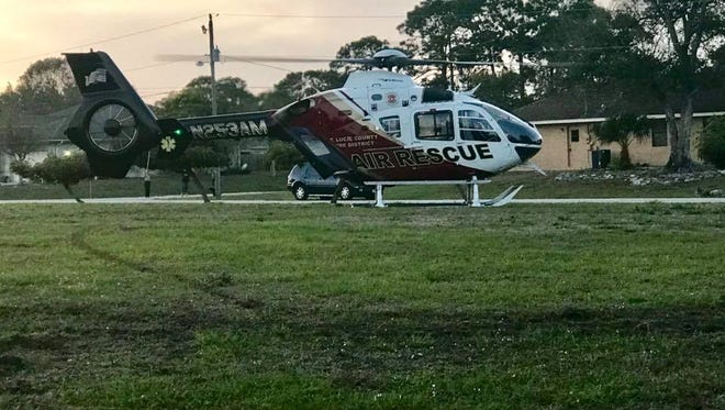 An 18-month-old was flown to a trauma center Saturday after he was hit by a car in Port St. Lucie.