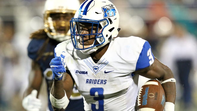 Wide receiver Richie James has now set the MTSU record for receiving yards in a single season in back-to-back years.