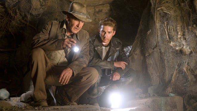Harrison Ford as Indiana Jones, and Shia LaBeouf in a scene from "Indiana Jones and the Kingdom of the Crystal Skull."