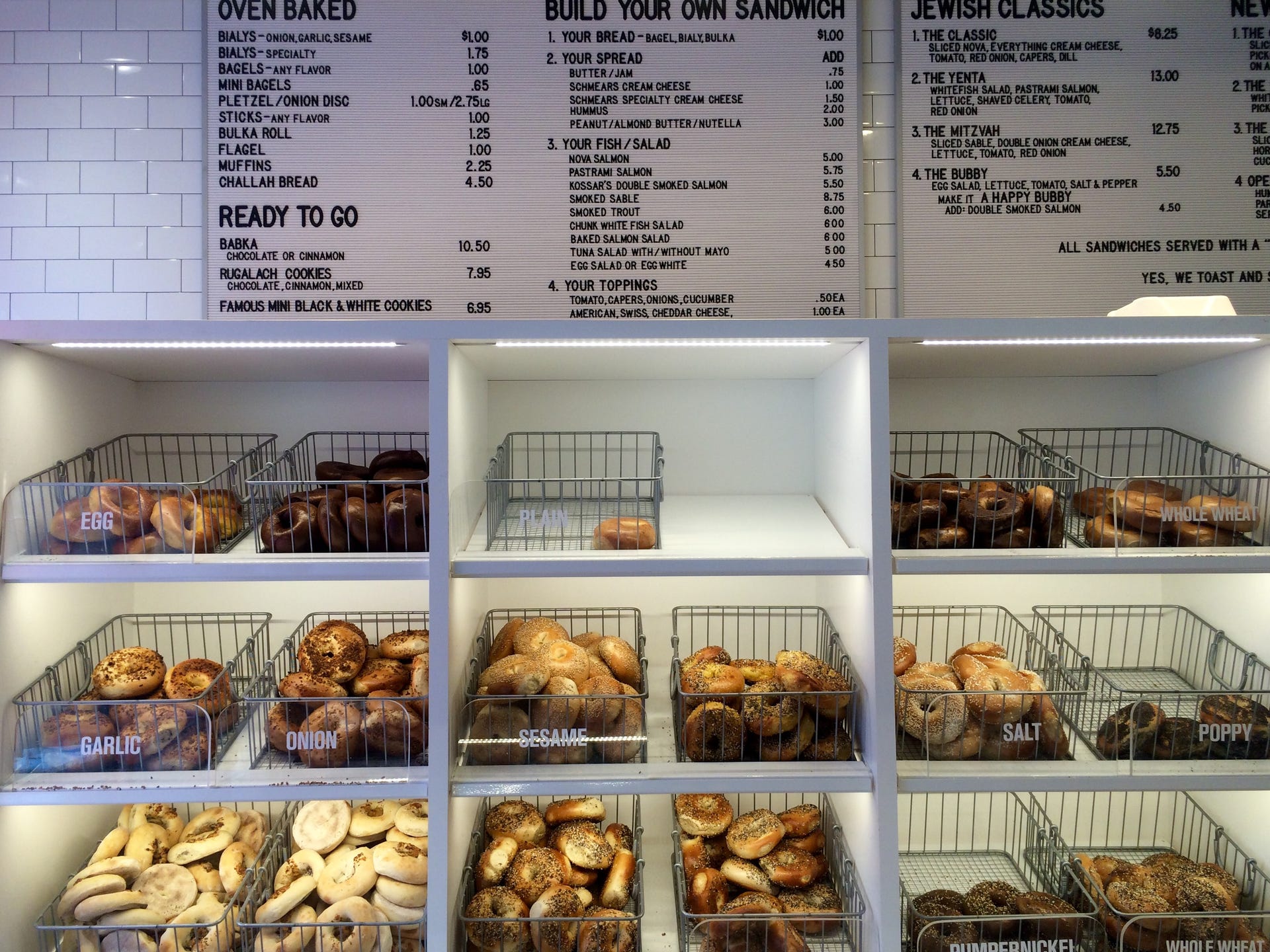 Manhattan and Montreal's standout bagel shops