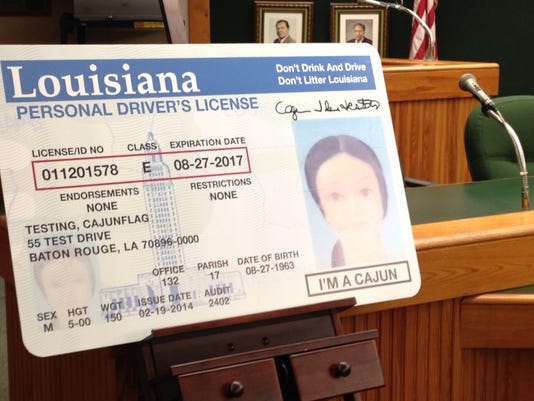 How many people say &#39;I&#39;m a Cajun&#39; on their driver&#39;s license?