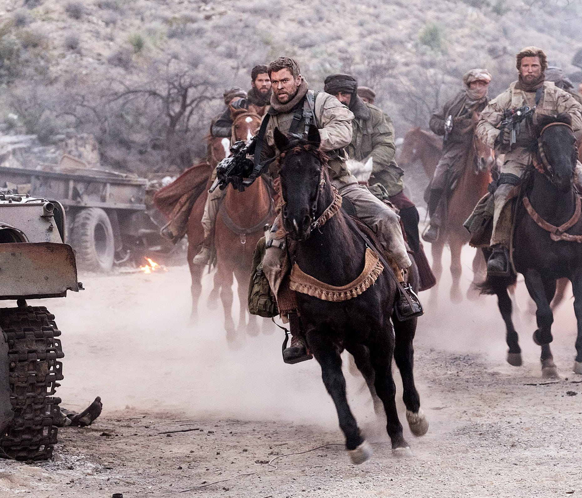 Chris Hemsworth, as Capt. Mitch Nelson, leads the charge in '12 Strong.'