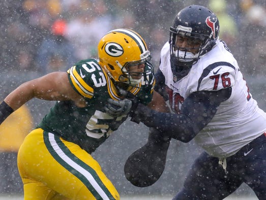 Green Bay Packers outside linebacker Nick Perry (53)