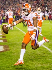 Clemson Tigers cornerback Ryan Carter.