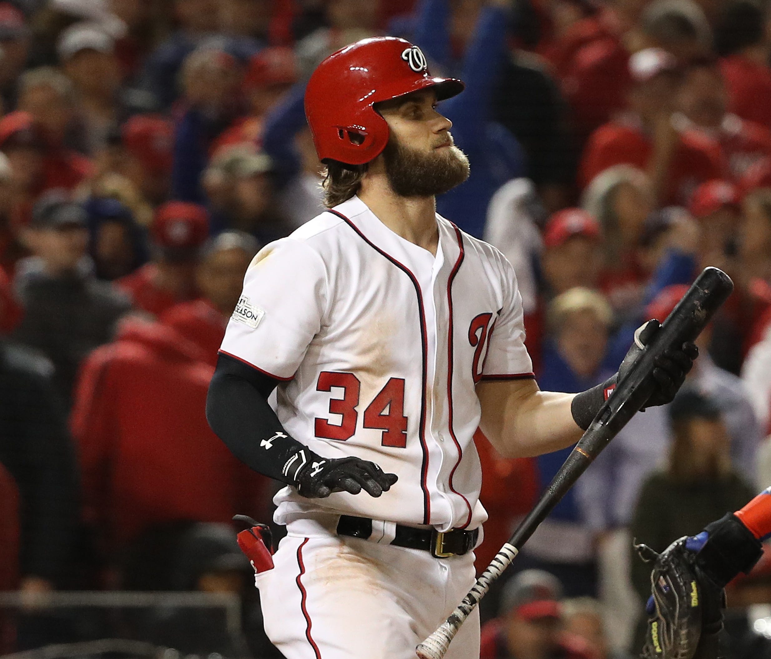 Bryce Harper struck out to end the game.