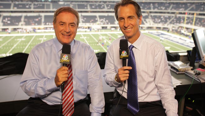 Emmy-winning analyst Cris Collinsworth joined Al Michaels on NBC's "Sunday Night Football" in 2009 after John Madden retired.