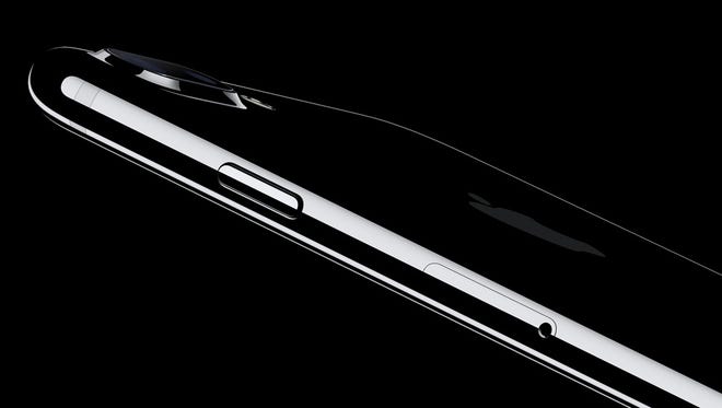 The new jet-black iPhone 7.