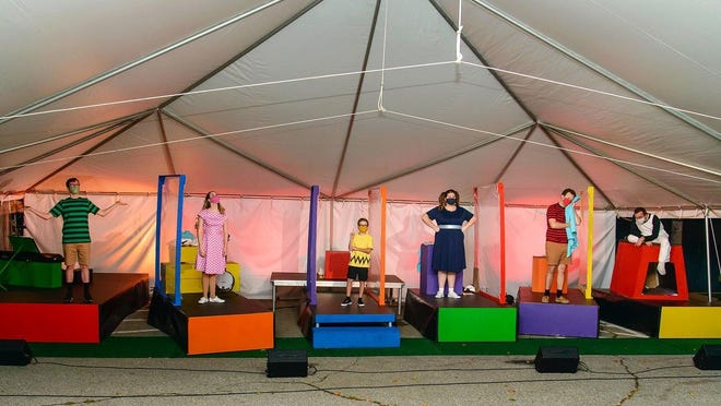 The Franklin Performing Arts Company is presenting its final weekend of "You're a Good Man Charlie Brown" under the Dean Bank tent at THE BLACK BOX, 15 W. Central St., Franklin.