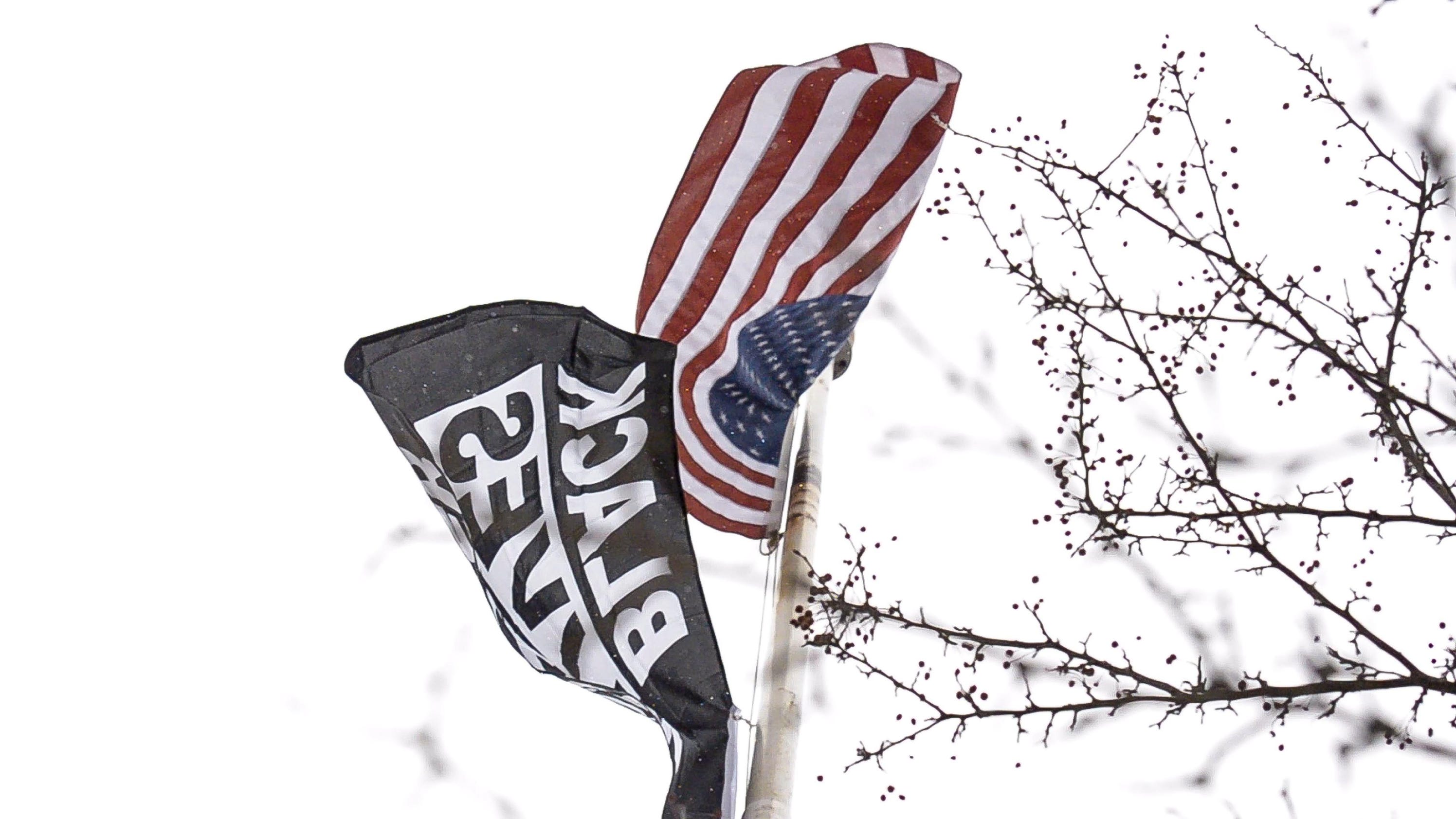 Black Lives Matter flag flies over Burlington High School