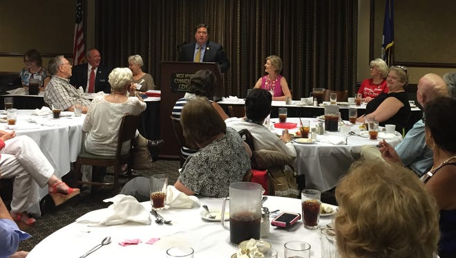 Lt. Gov. Billy Nungesser on Monday talked to the Ouachita Parish Republican Women about his department's budget and goals to increase tourism statewide.
