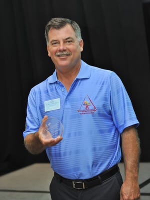 Scott Harris, of Jupiter, was recognized by Loggerhead Marinelife Center in Juno Beach, receiving the Blue Ambassador of the Year Award for his work as president of the Andrew "Red" Harris Foundation.