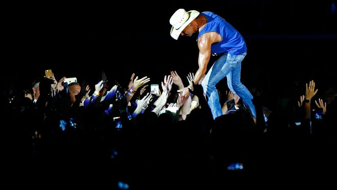 Kenny Chesney performs during a concert at Nissan Stadium Saturday, Aug. 11, 2018 in Nashville, Tenn. 