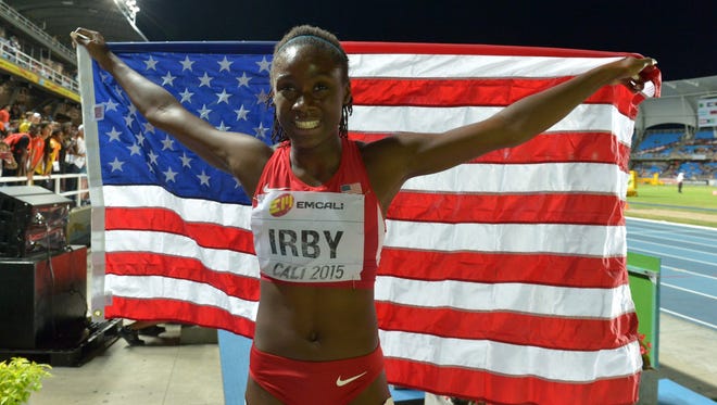 Pike sprinter Lynna Irby won silver at the under-17 World Youth Championships in Cali, Colombia on July 17, 2015.