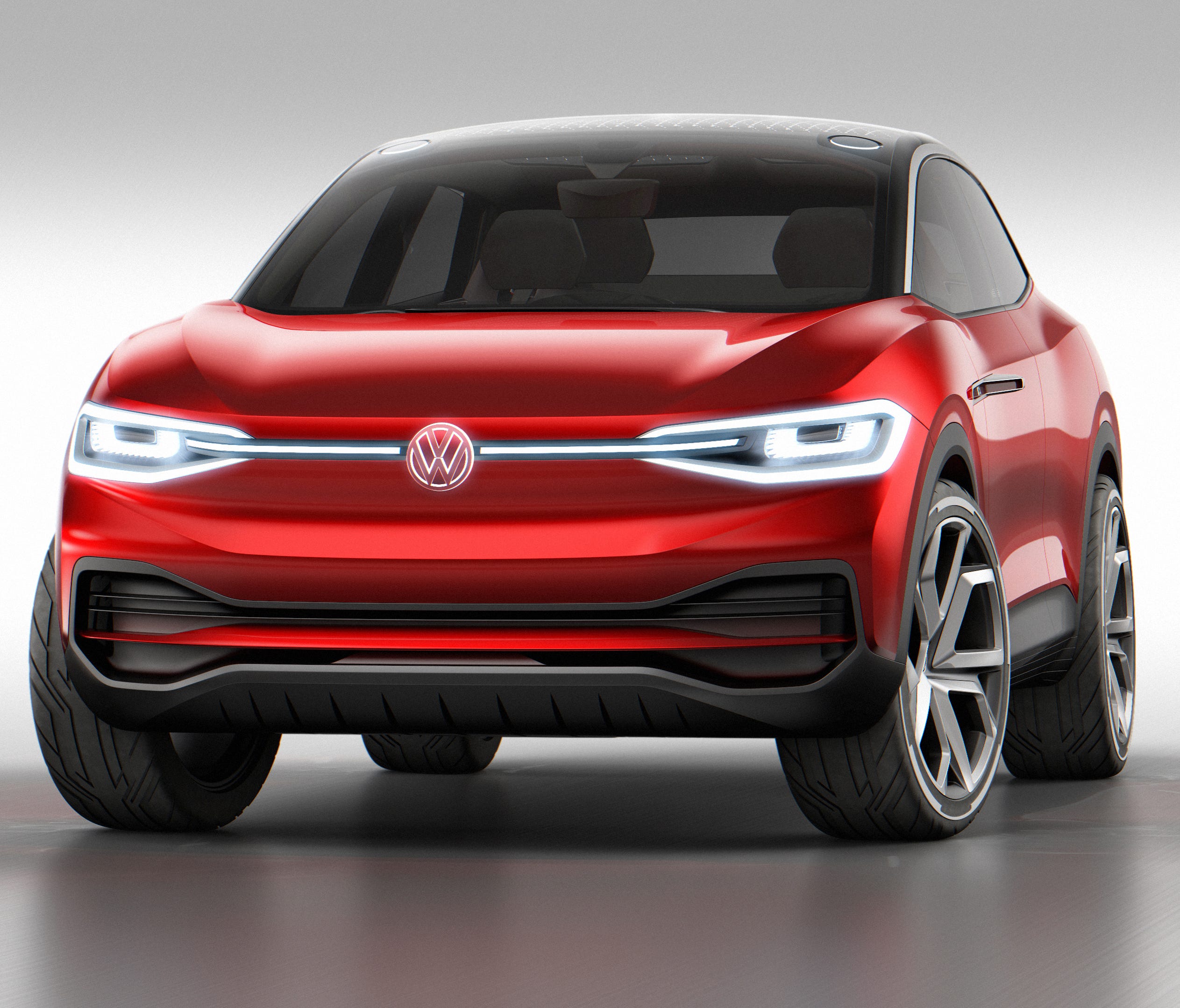 The Volkswagen I.D. Crozz sport-utility vehicle is an electric concept. The production version will begin manufacturing in  2020.
