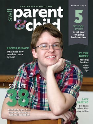Jacob Williamson, 15, of Cape Coral, placed seventh in the 2014 Scripps National Spelling Bee. Read his story inside the August issue of SW FL Parent & Child magazine, coming out this week.