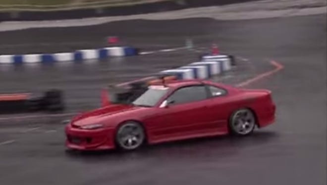 Nissan Silvia S15 on a test track in Japan