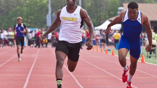 
Oladiran Isijola of Piscataway won Friday’s Group IV 100 with a time of 10.85.
