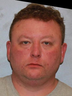 Robert Benson, 42, was arrested Saturday on suspicion of meth production.
