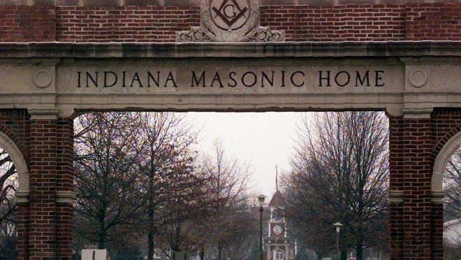 The grounds of the Indiana Masonic Home, where a baby Jesus was stolen from a Nativity scene.