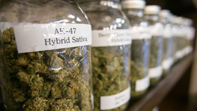 Different kinds of marijuana at Nature's Medicine medical marijuana dispensary in Phoenix on Wednesday, Jan. 29, 2014.