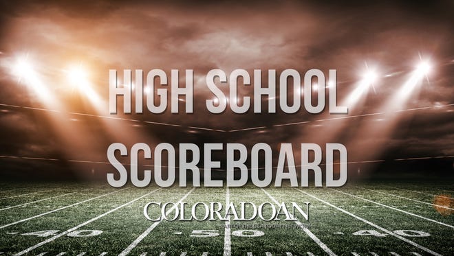 High school scoreboard