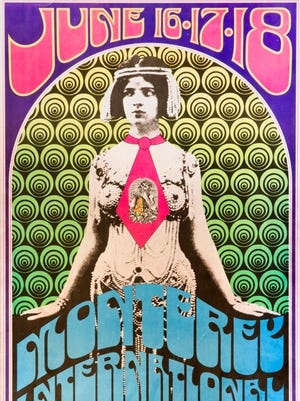 MONTEREY INTERNATIONAL POP FESTIVAL, Southern California's distinct early entry in the concert poster field. 