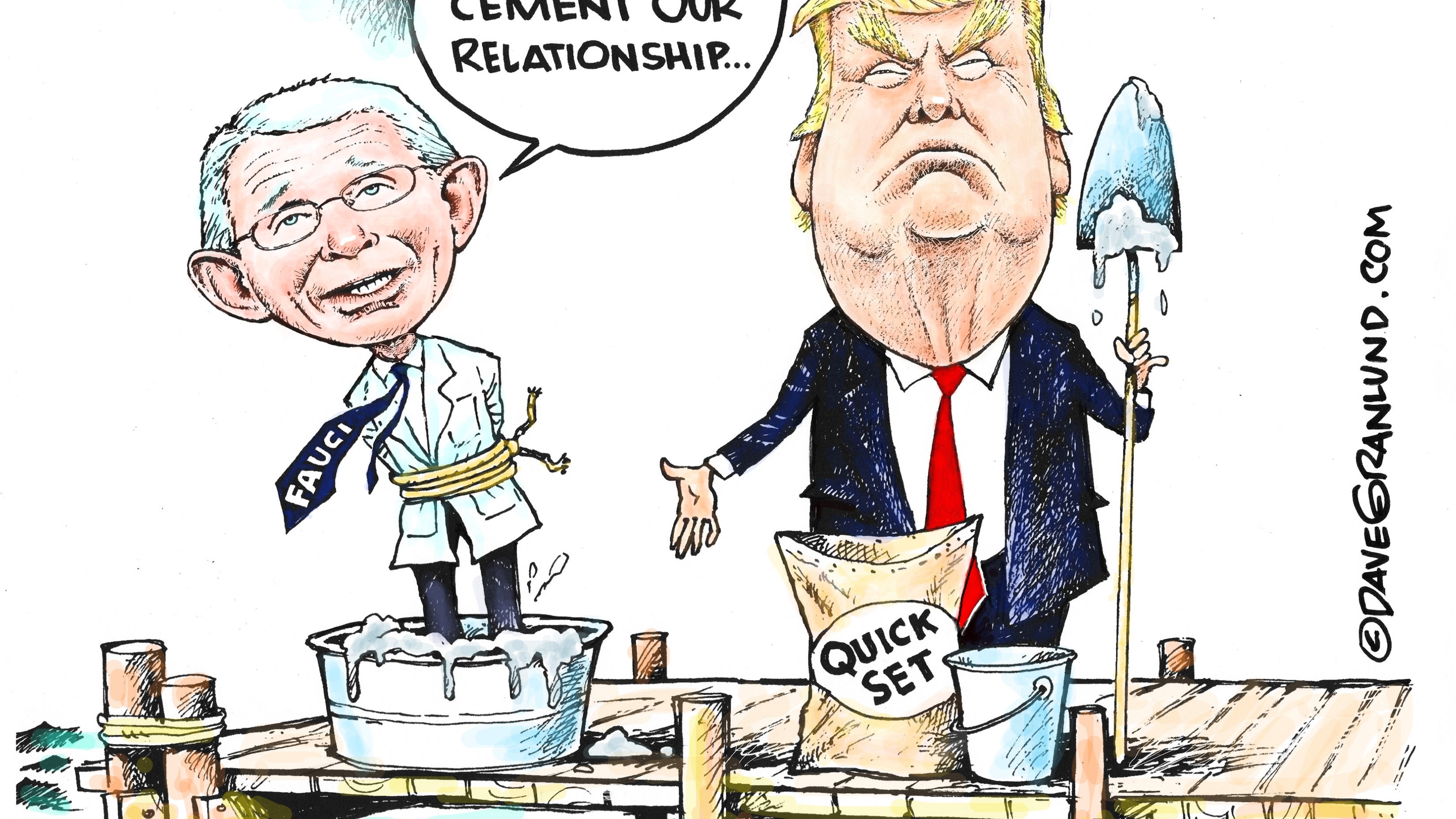 Granlund cartoon: Trump cements relationship with Fauci