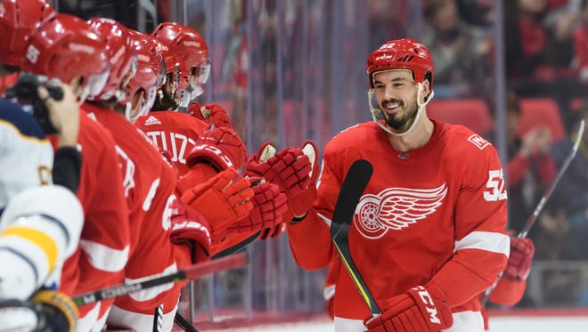 Jonathan Ericsson was set to return to the Red Wings' lineup Monday.