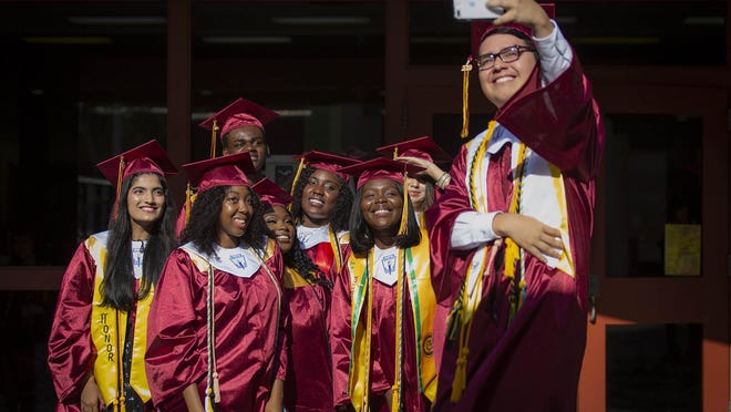 Glades Central High School graduation in Belle Glade, Thursday, May 23, 2019.