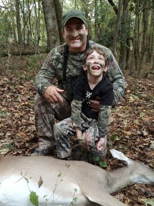 Through creativity and some work, Dana Sanders and wife Adrian have made their son Jason's deer hunting dreams come true.