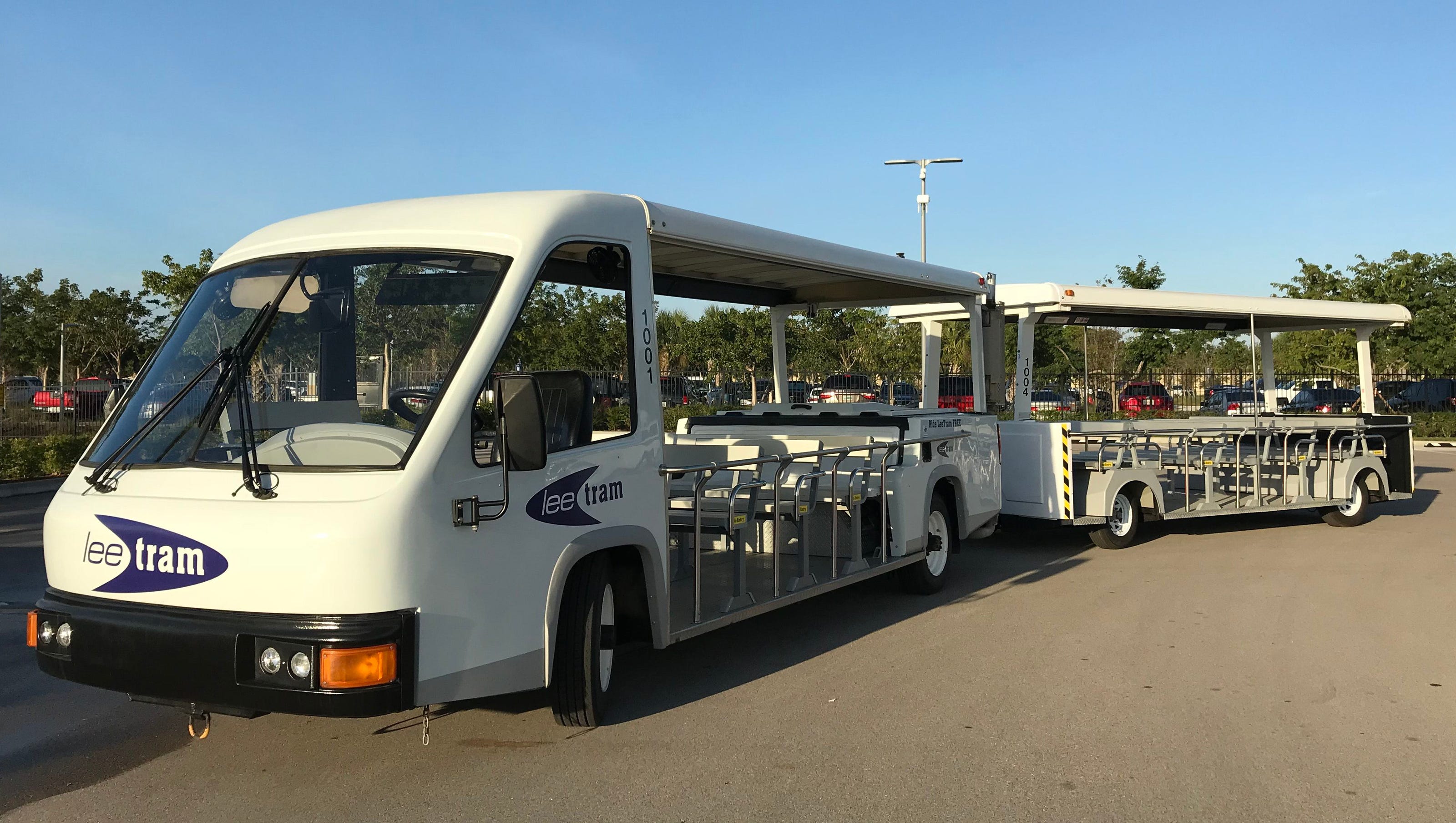 LeeTran swaps out trolleys for trams on stretch of Fort Myers Beach LeeTran swaps out trolleys for trams on stretch of Fort Myers Beach
