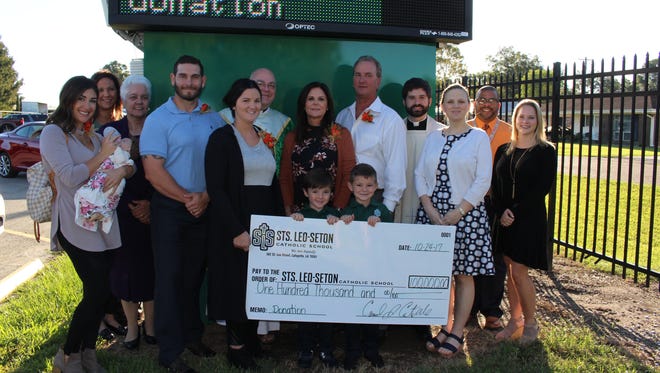 The Carrol Castille family has made a $100,000 donation to Sts. Leo-Seton.