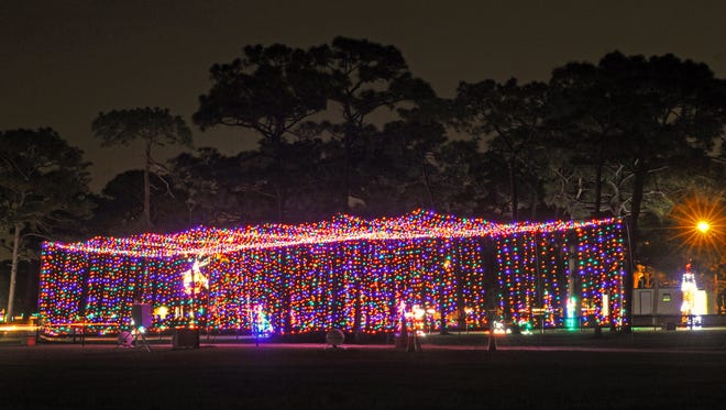  The annual Space Coast Lightfest is being held at Wickham Park in Melbourne every night from 6:30-10:00pm. The event set up and operated by volunteers runs until January 1, and features displays totaling 2.7 holiday lights, and includes hayrides on Thursdays and Fridays.