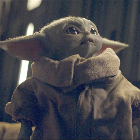 Baby Yoda character from The Mandalorian Star Wars