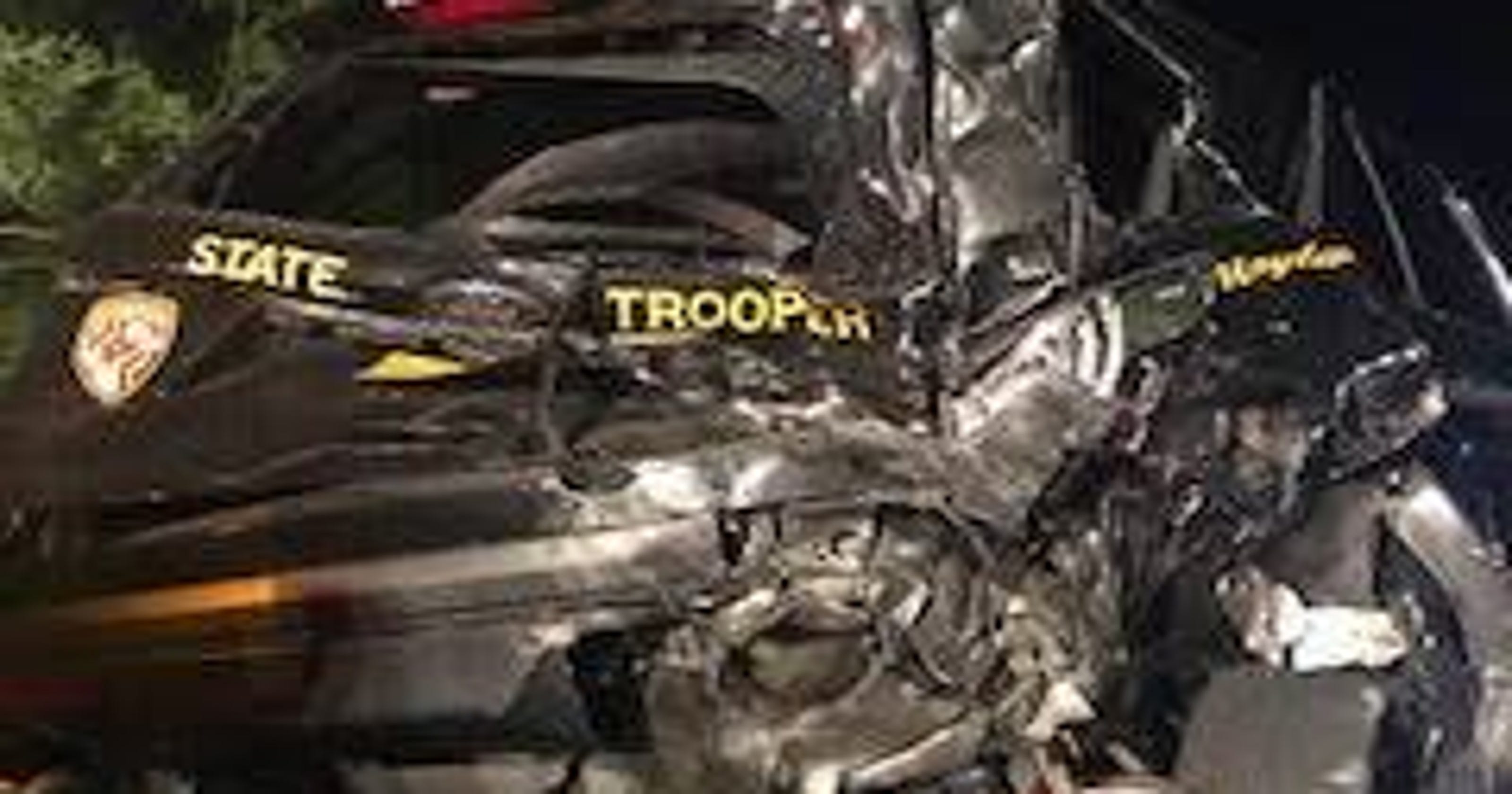 Maryland State Police Cruiser Rear Ended