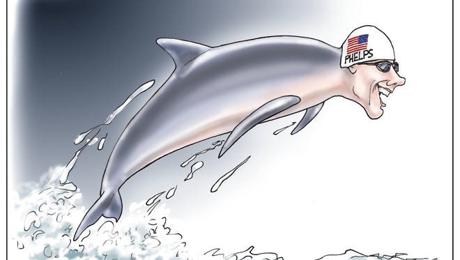 Michael Phelps, the Dolphin
Bill Day, Cagle Cartoons