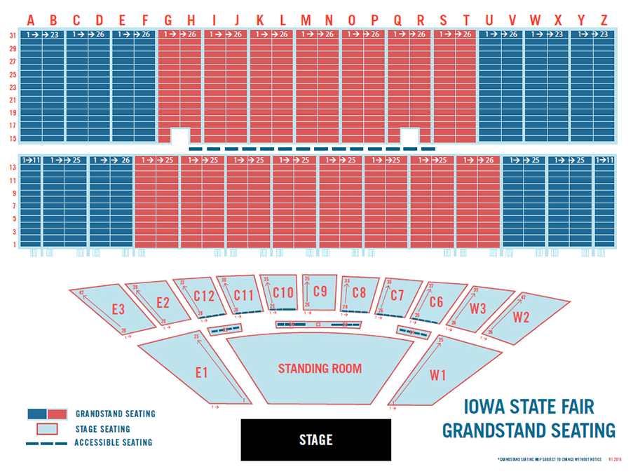 Minnesota State Fair Grandstand Seating Chart 2017