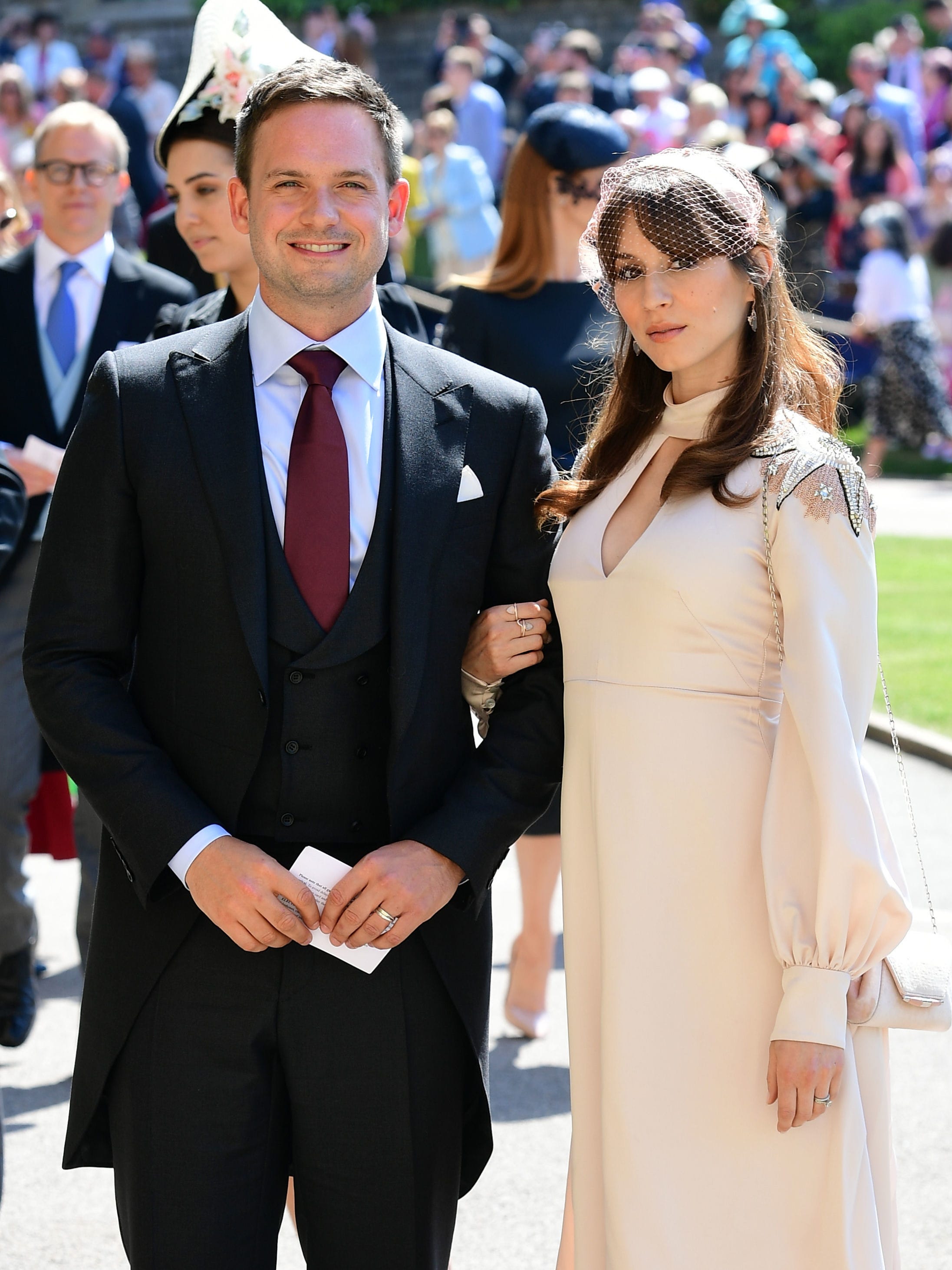 Troian Bellisario Patrick J Adams Welcome First Child A Baby Girl