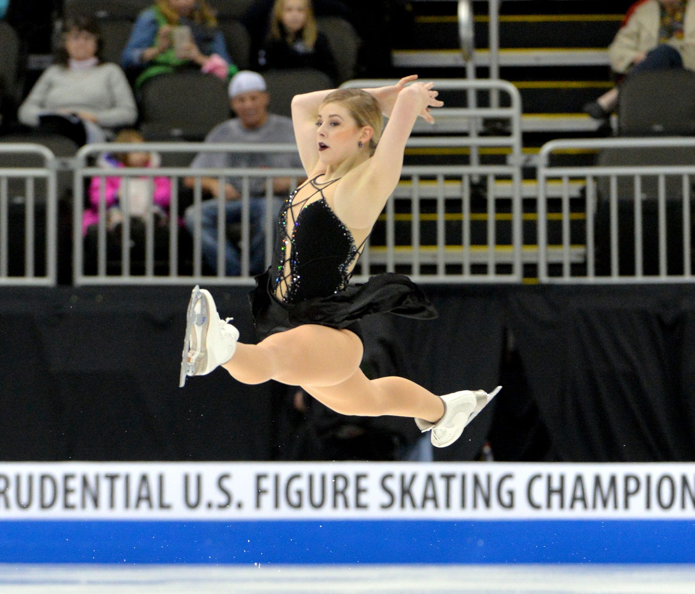 Gracie Gold during the short program in the U.S. Figure Skating Championship at Sprint Center in Kansas City on Jan. 19.