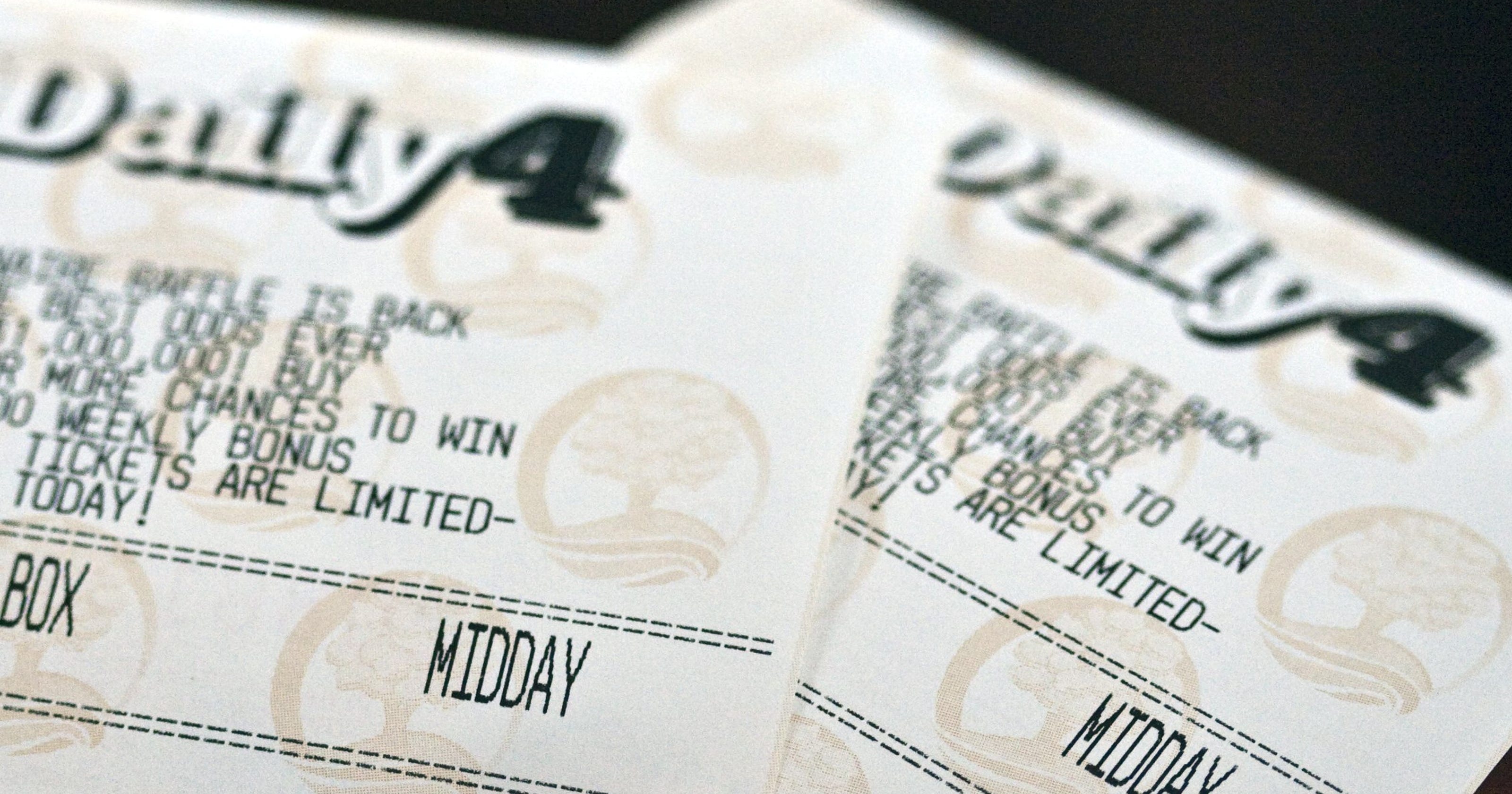 Michigan lottery tickets with 4 zeroes are worth 5,000