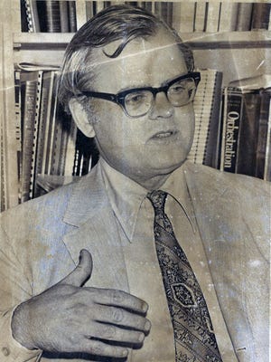 William A. Schroeder, professor and composer-in-residence at Del Mar College, 1972