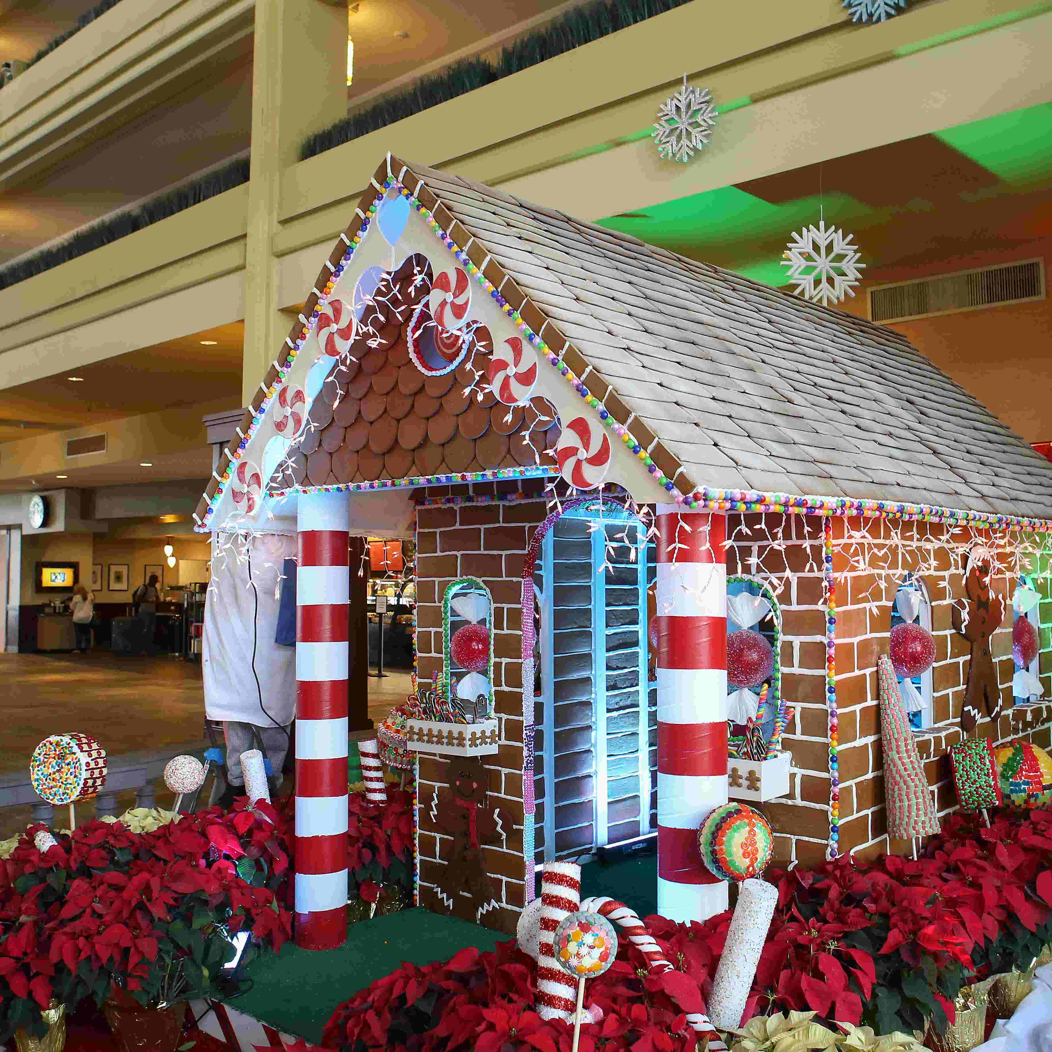 Life Size Gingerbread House At Jw Marriott