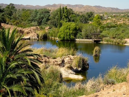 Ayer Lake is home for the endangered desert pupfish