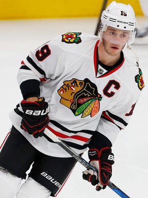 Chicago Blackhawks captain Jonathan Toews is on pace for 12 goals.